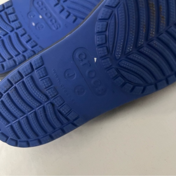 Crocs Kids' Bump-It Shoe Size J2 Blue/Navy Everyday Casual Beach Vacation Water - Picture 5 of 5